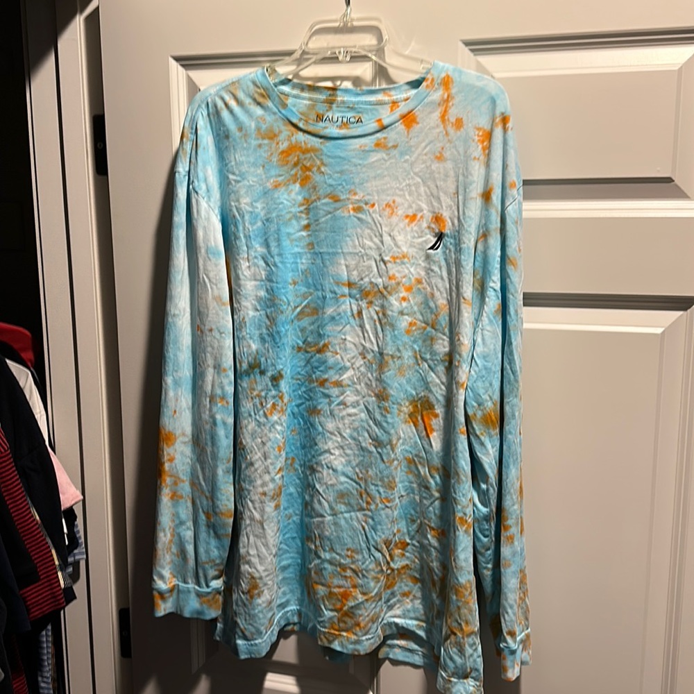 Nautica Blue Breeze Long sleeve Tye Dye